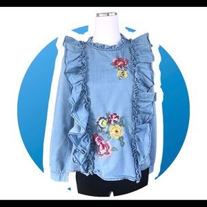 Haute Project LA long sleeve Denim top